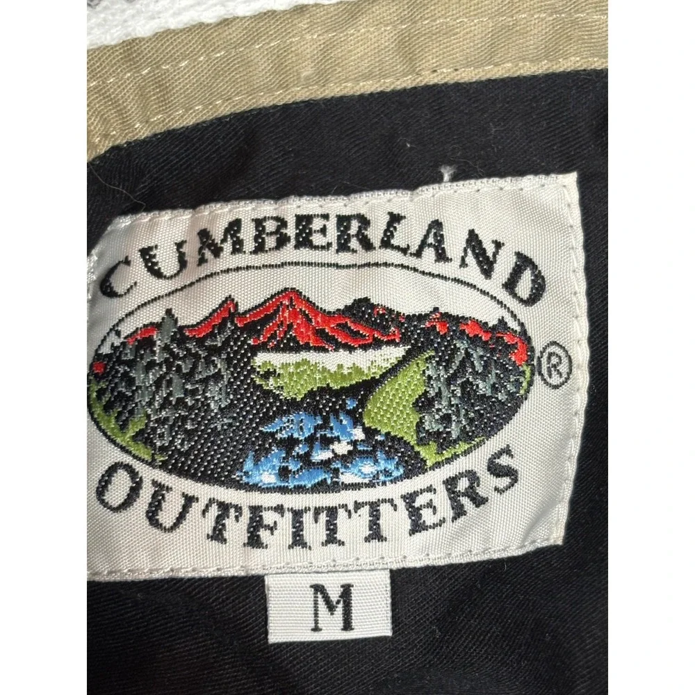 Cumberland Outfitters Mens Aztec Western Pearl‎ Snap Shirt White Black Medium